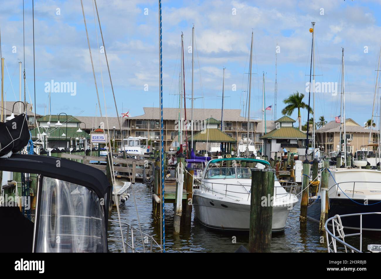 Naples Bay Florida Stock Photo Alamy