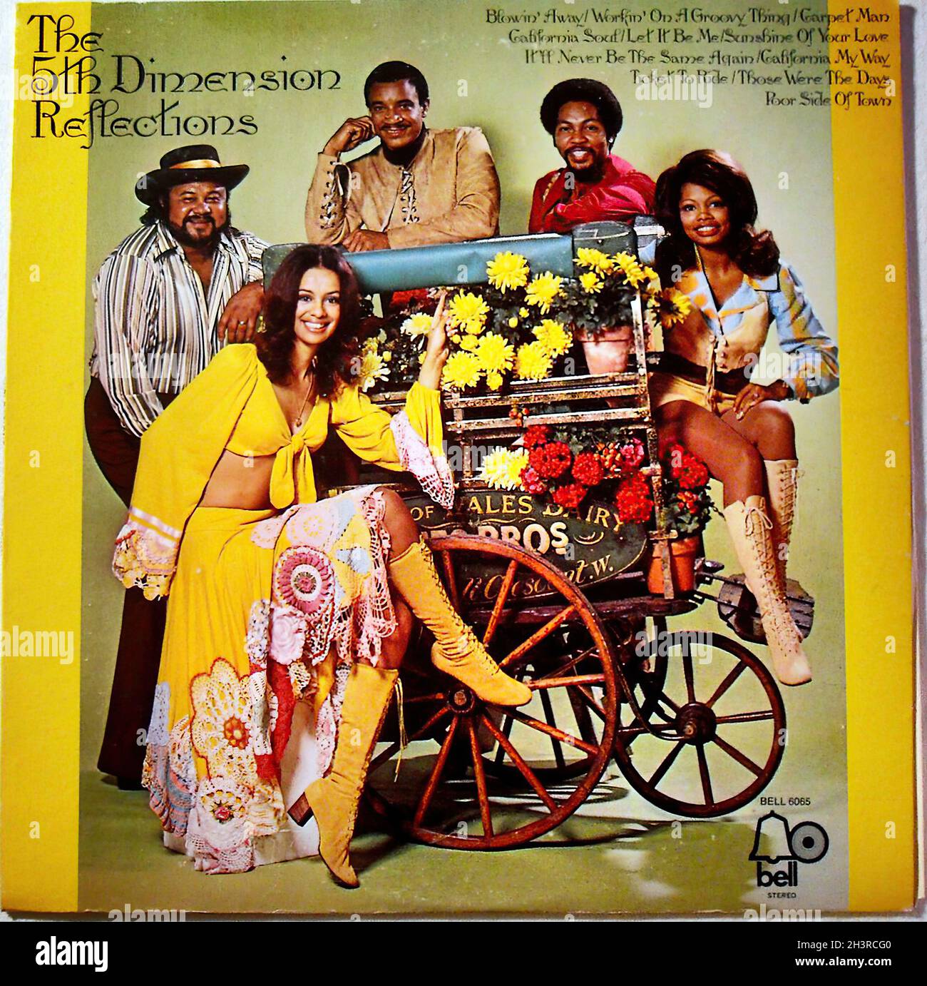 1960s  The 5th Dimension Reflections Original Vintage Vinyl Record Album Lp Stock Photo
