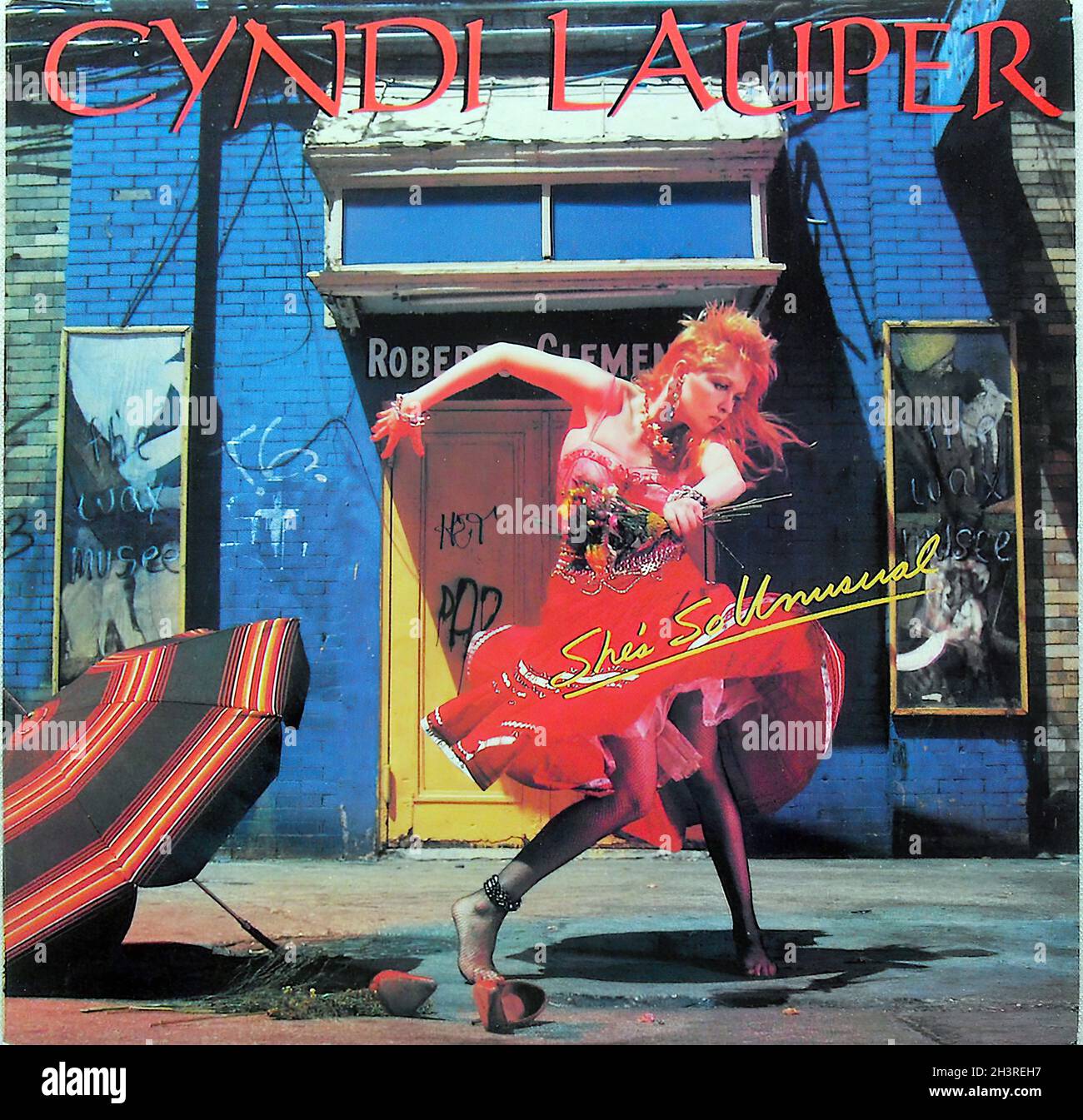 Cyndi Lauper 1983 Shes so Unusual 1980s Lp Record Album Cover Original Vintage Vinyl Sleeve A Stock Photo