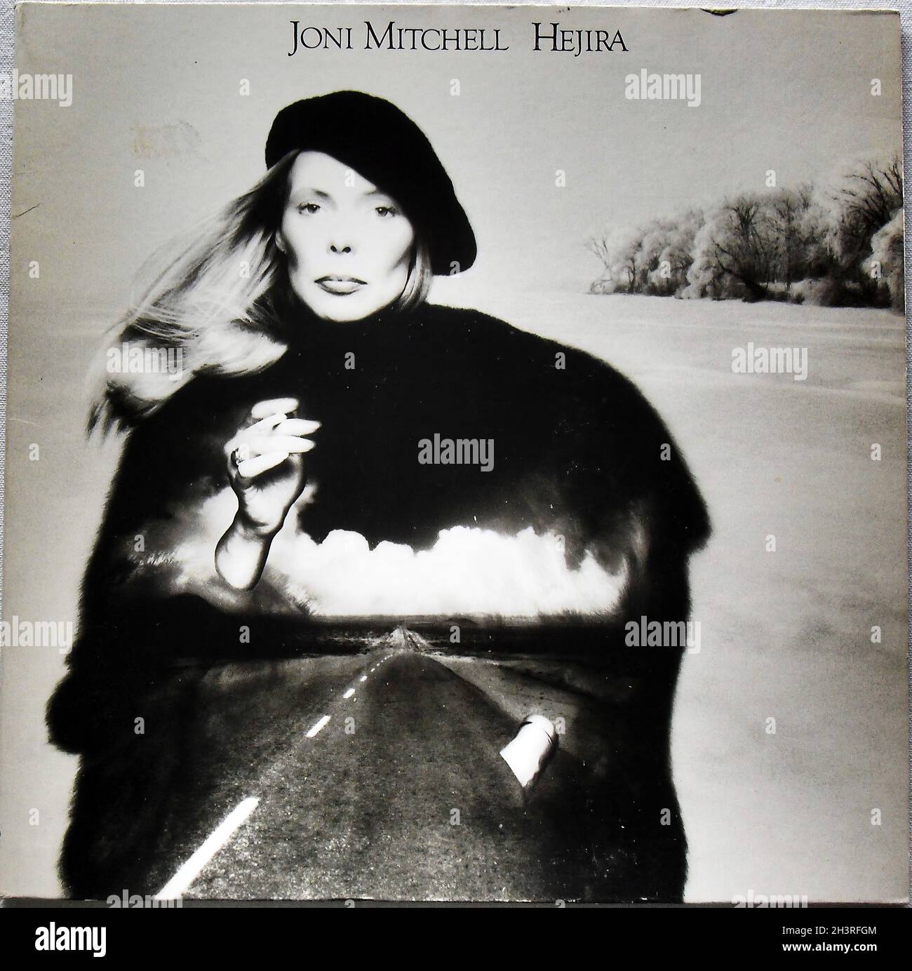 Joni Mitchell 1976 Hejira Album Artwork Record Sleeve 1970s A Stock