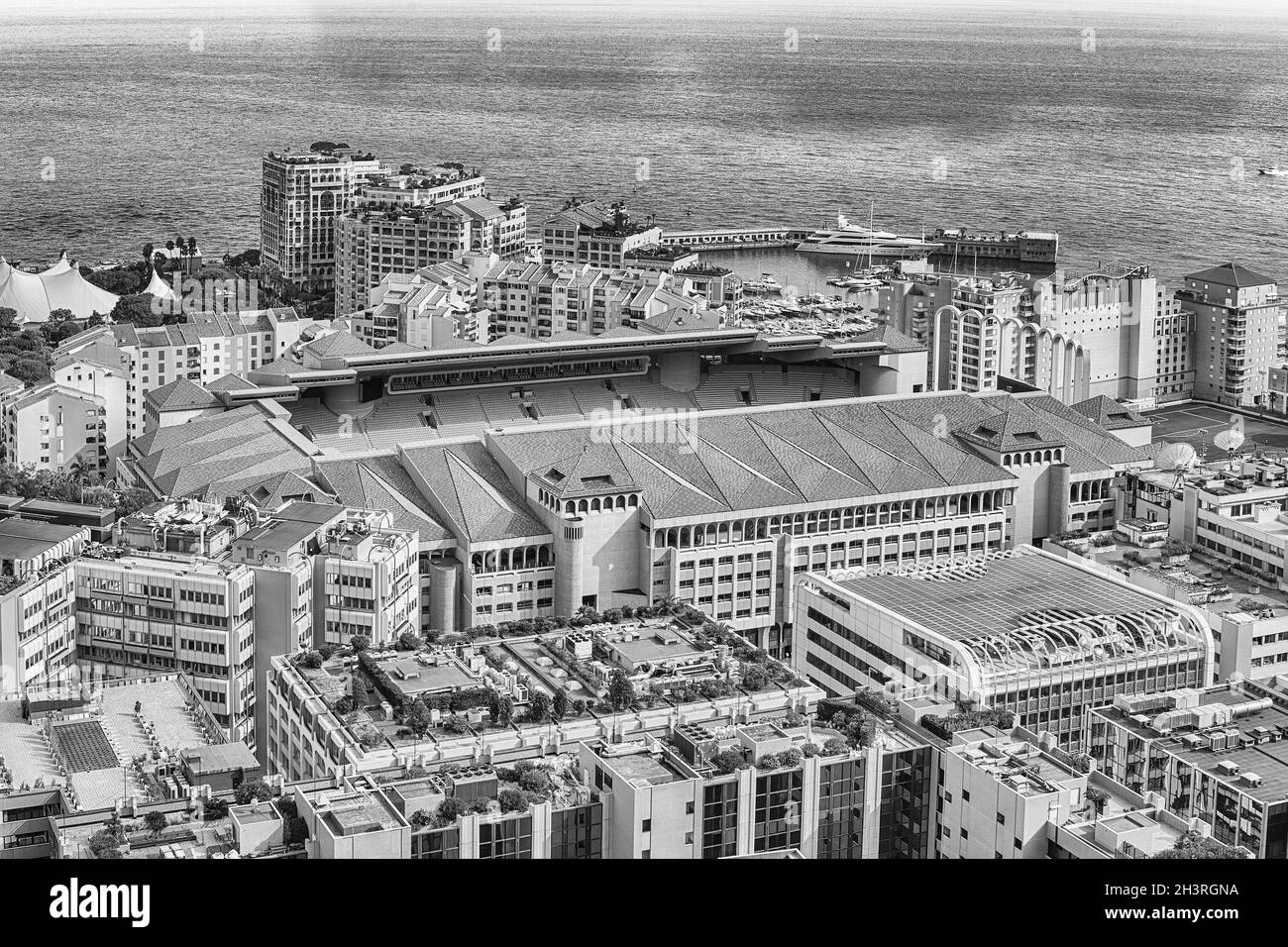 Monaco football stadium Black and White Stock Photos & Images - Alamy