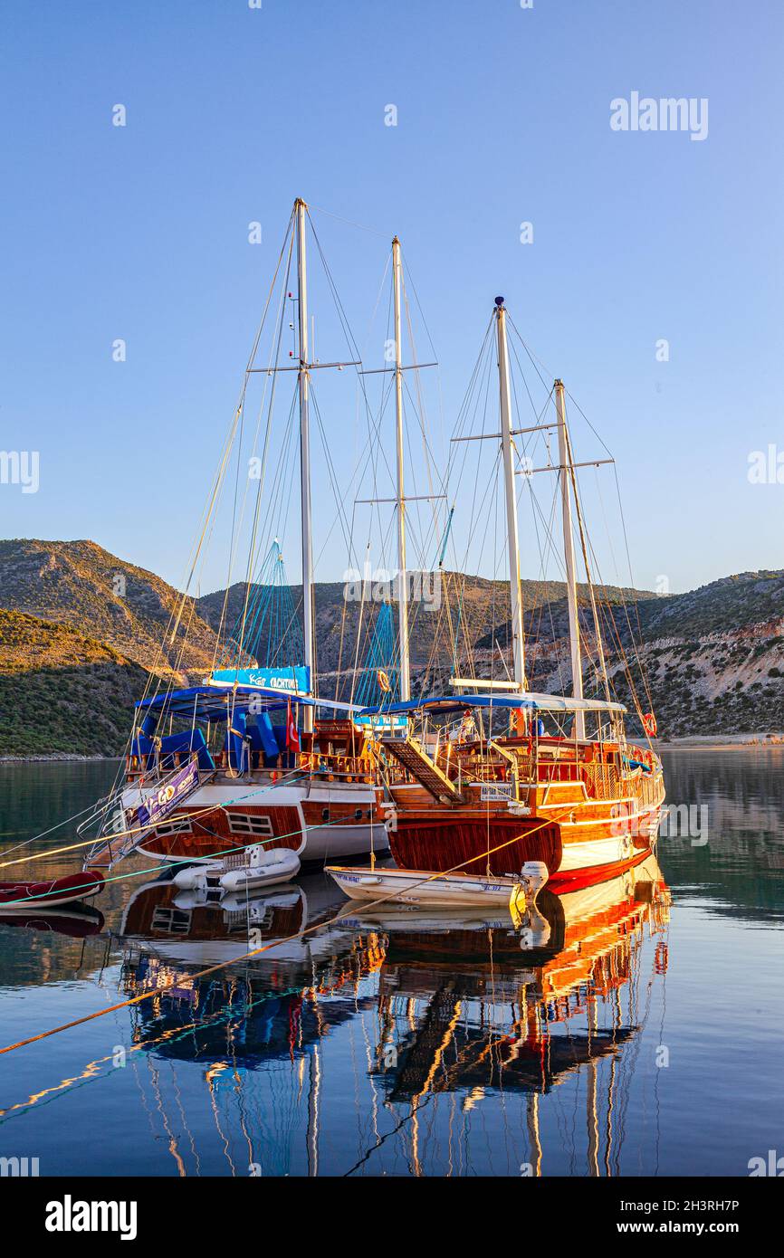 Tourist boats in Alanya, Turkey Stock Photo Alamy
