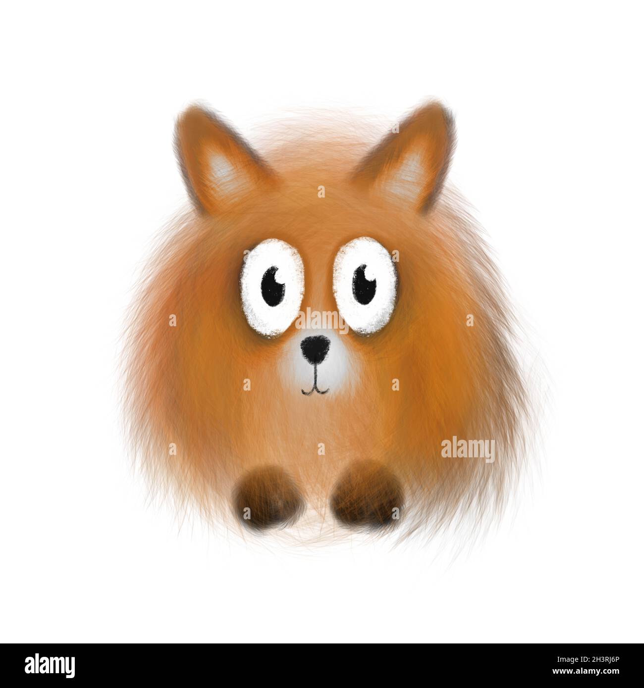 Cartoon illustration fox looking happy hi-res stock photography and images  - Alamy