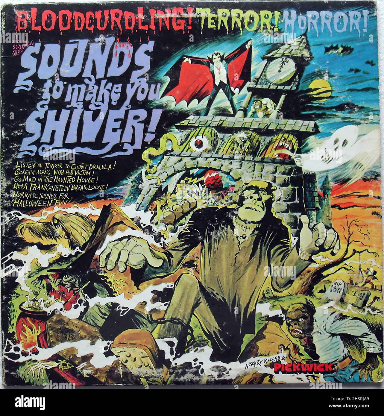 1972 Record Original Vintage Halloween Lp Sounds to Make You Shiver