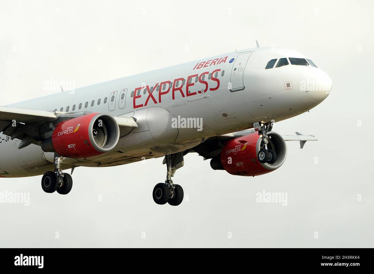 Airbus A320 plane of the Spanish company Iberia Express