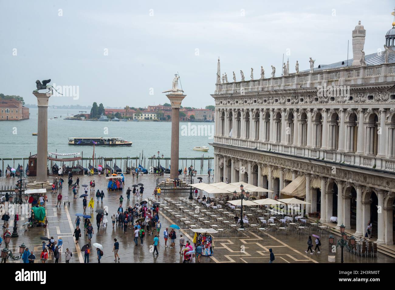 aerial view of San Marco square in Venice, Italy Stock Photo