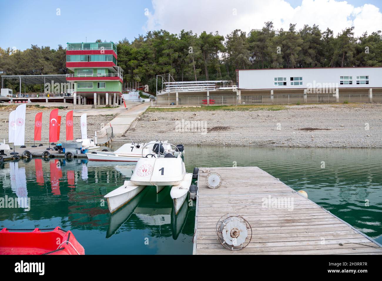 Cukurova University Rowing Team training facility in Adana, southern ...