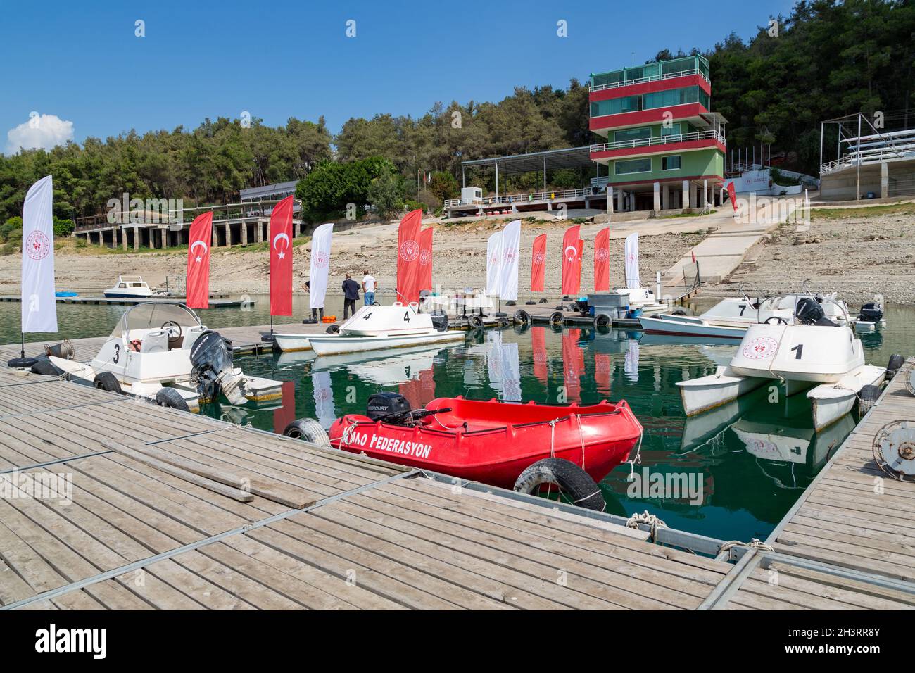 Cukurova University Rowing Team training facility in Adana, southern ...