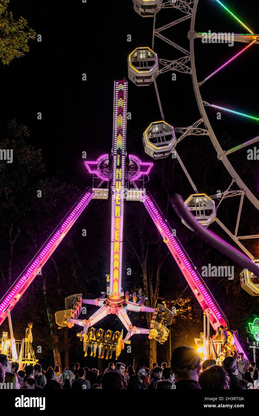 Spinning fairground attraction hi-res stock photography and