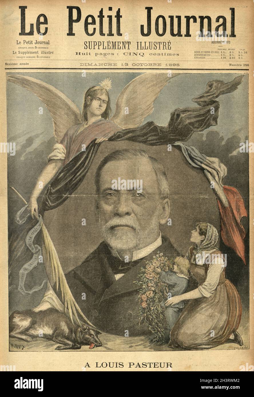 Louis Pasteur a French biologist, microbiologist, and chemist renowned for his discoveries of the principles of vaccination, microbial fermentation and pasteurization. Stock Photo