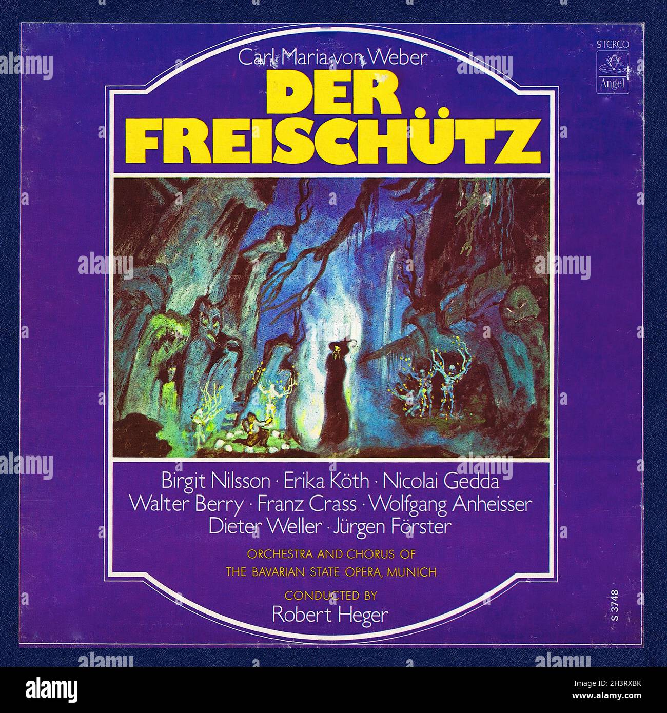 Weber Der FreischuÌˆtz - Heger Nilsson Gedda Berry Crass Angel R2R - Classical Music Vintage Vinyl Record Stock Photo