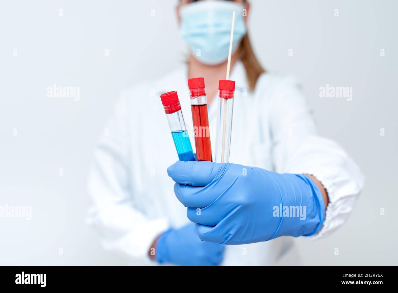 Testing Medicine Vaccine Virus Infection Laboratory Trial Tests Performing Experiment Presentations Science Discussions Occupati Stock Photo