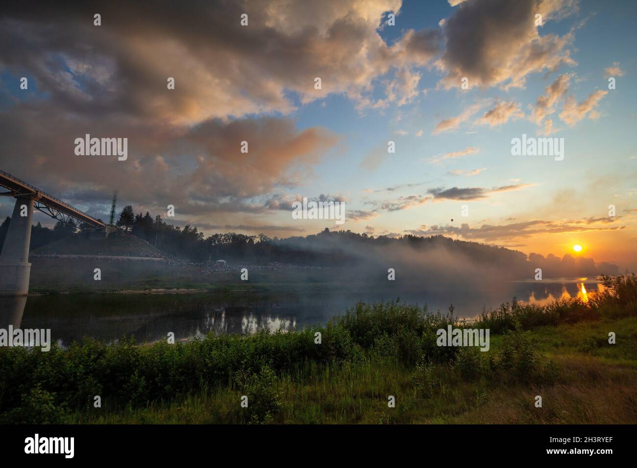 Beautiful shot field bridge hi-res stock photography and images - Alamy
