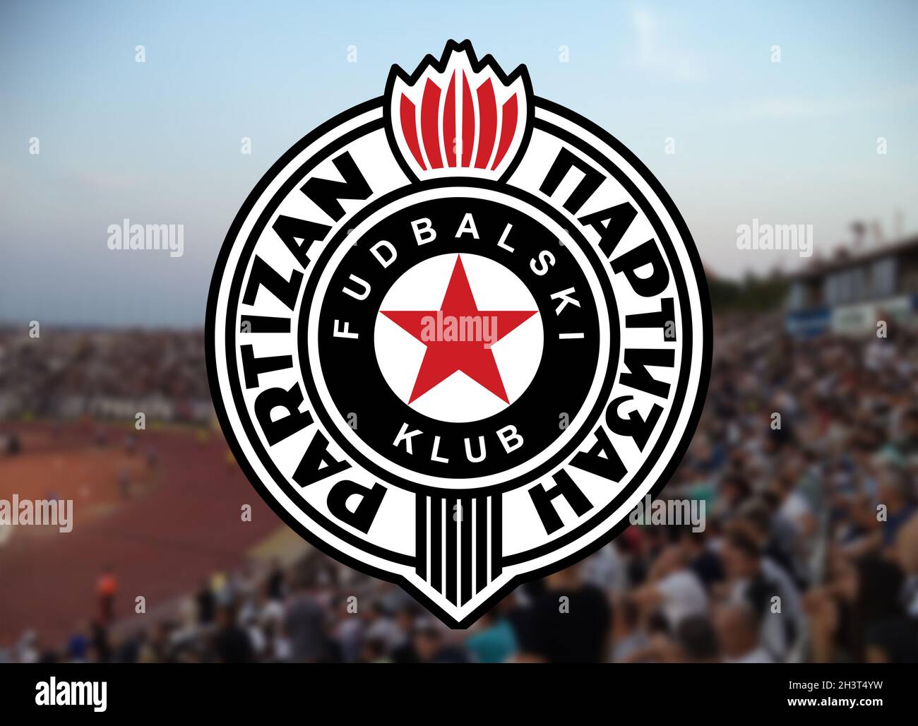 FK Partizan Serbia National Coat of Arms Red Star Belgrade 