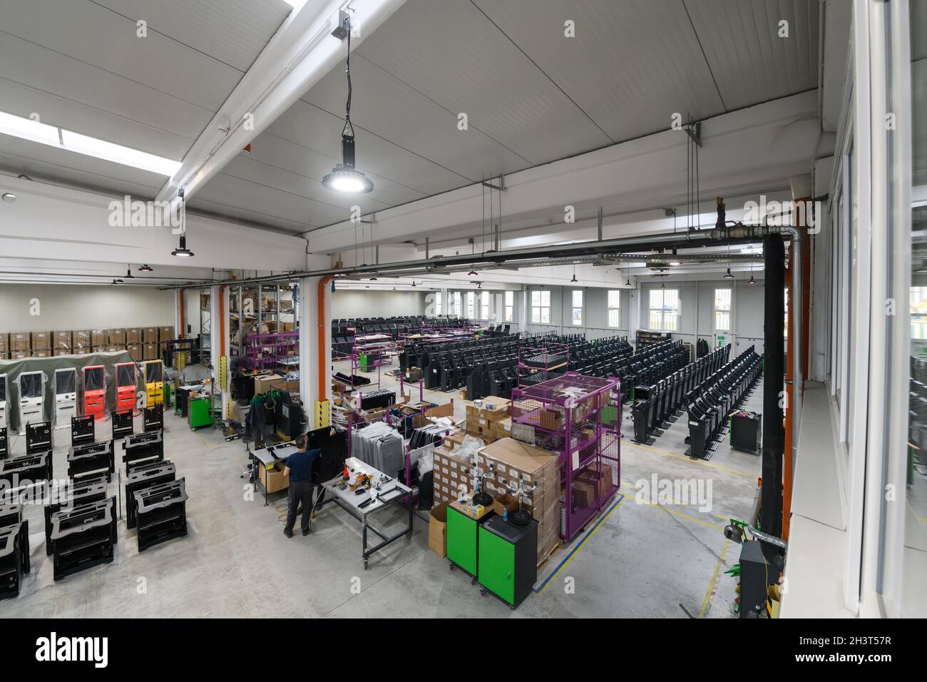 Modern industrial factory for mechanical engineering equipment and ...