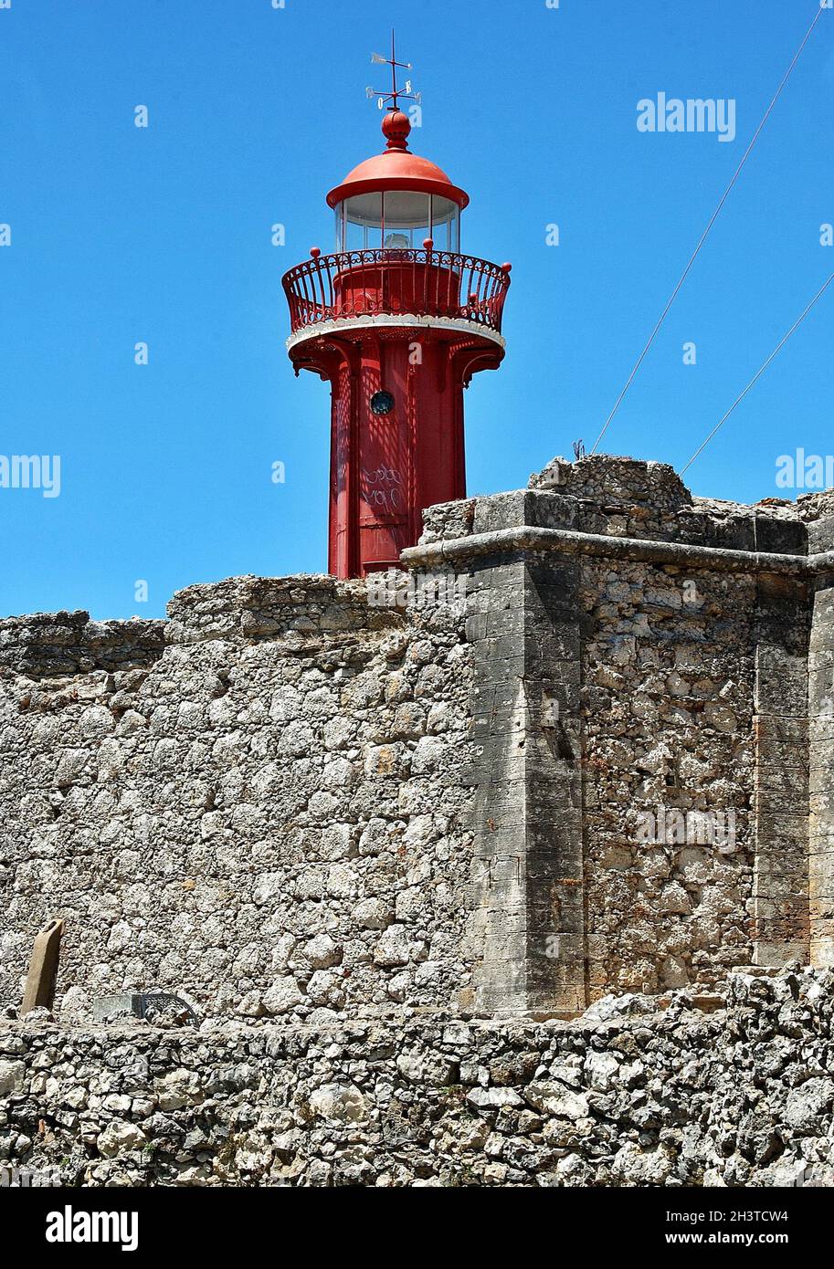 Lighthouse in Figueira da Foz, Centro - Portugal Stock Photo
