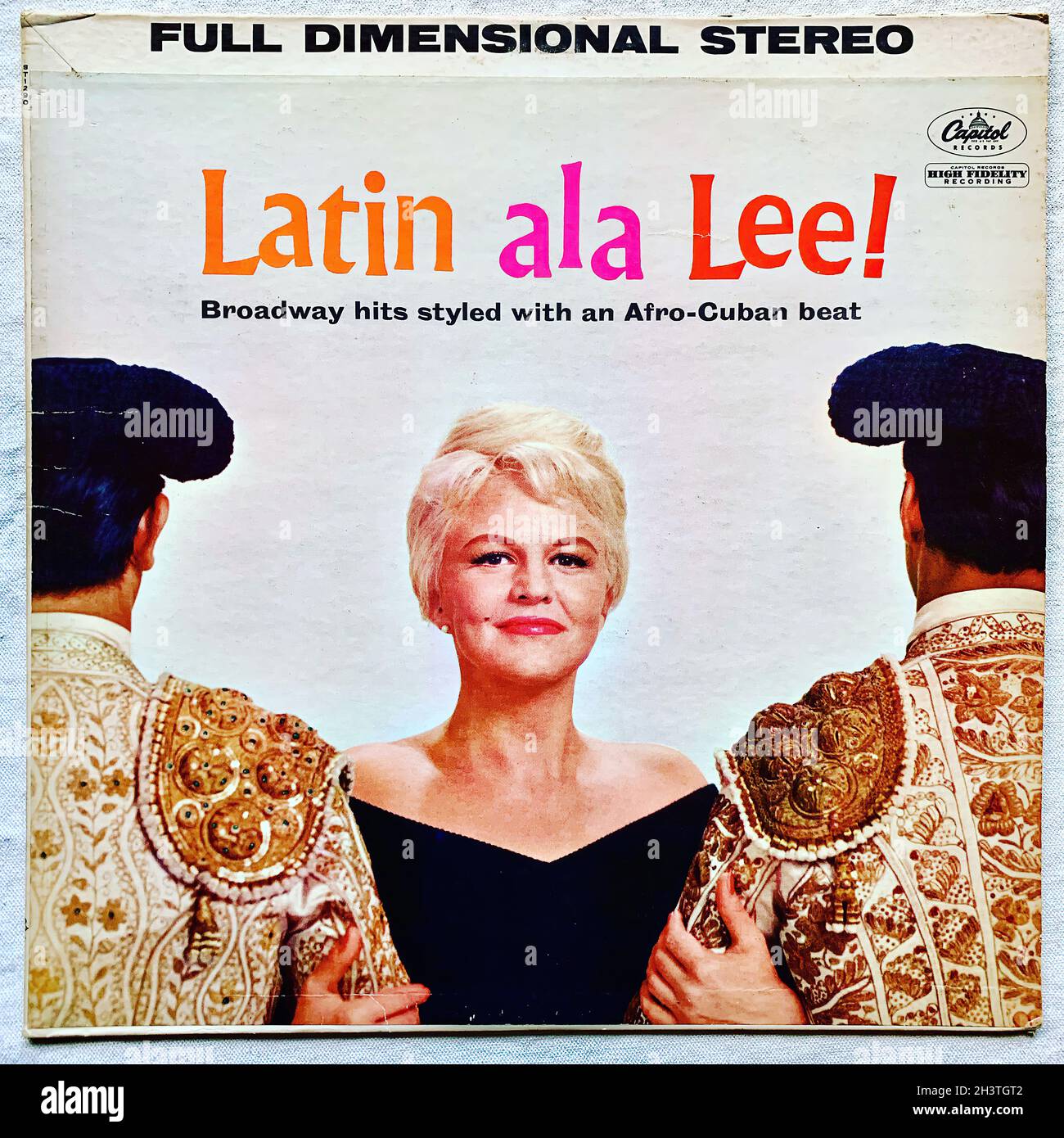 Peggy Lee (1960) Latin a La Lee Lp - Original Vinyl Record Stock Photo