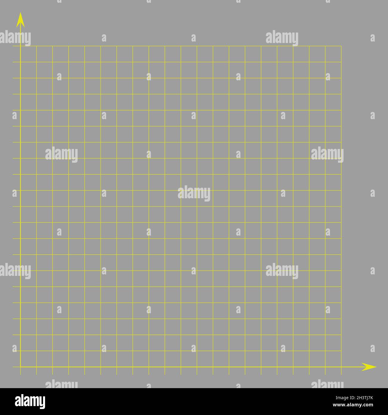 Grid paper. Mathematical graph. Cartesian coordinate system with xaxis