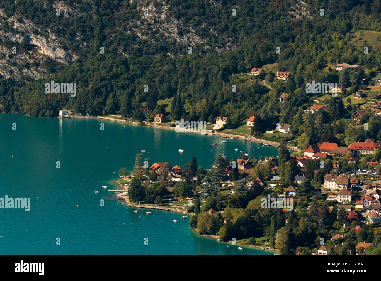 the lake and the city of annecy-france Stock Photo - Alamy