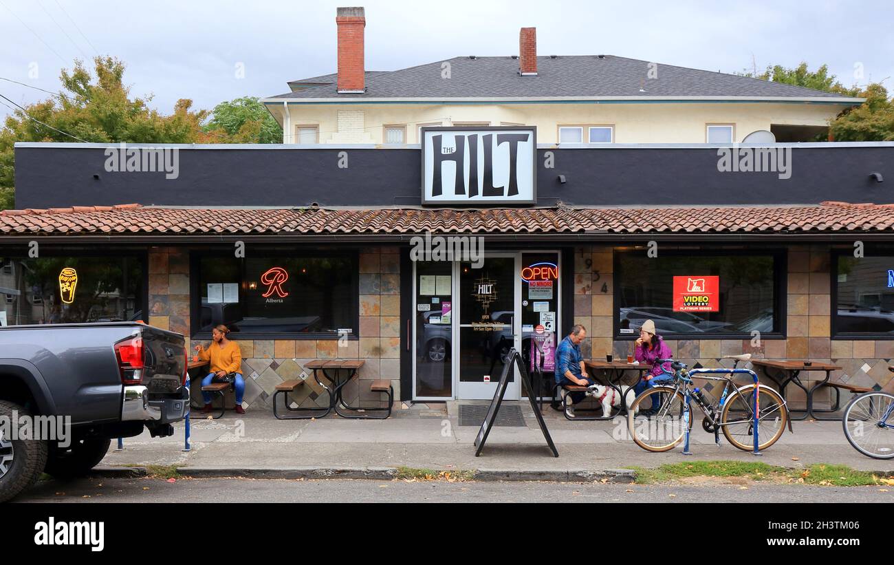 The Hilt, 1934 NE Alberta St, Portland, Oregon. exterior storefront of
