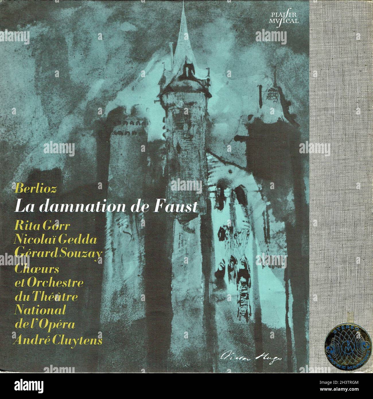 Berlioz La damnation de Faust - Gorr Gedda Cluytens EMI 1 - Classical Music Vintage Vinyl Record Stock Photo