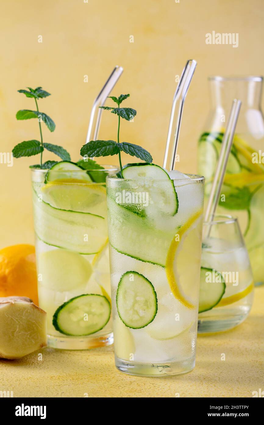 Sassy diet water. Stock Photo