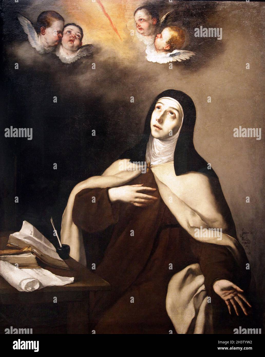 Saint Teresa of Jesus (1630) by the artist Jose de Ribera (1591-1652 ...