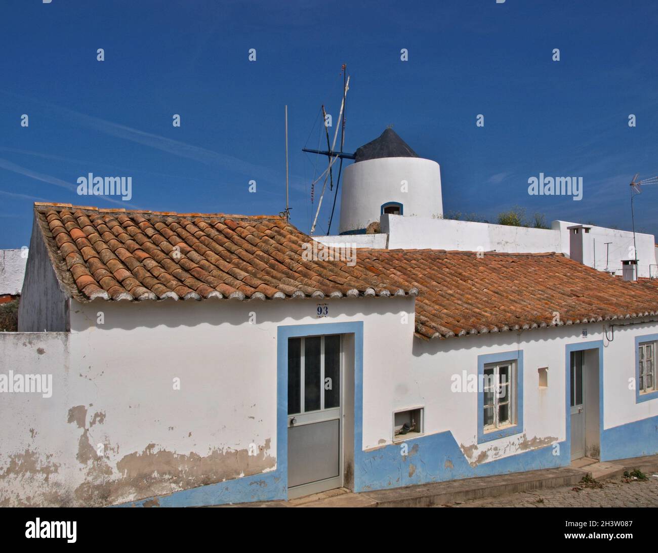 Traditional houses in the mill district of Odemira, Alentejo - Portugal Stock Photo