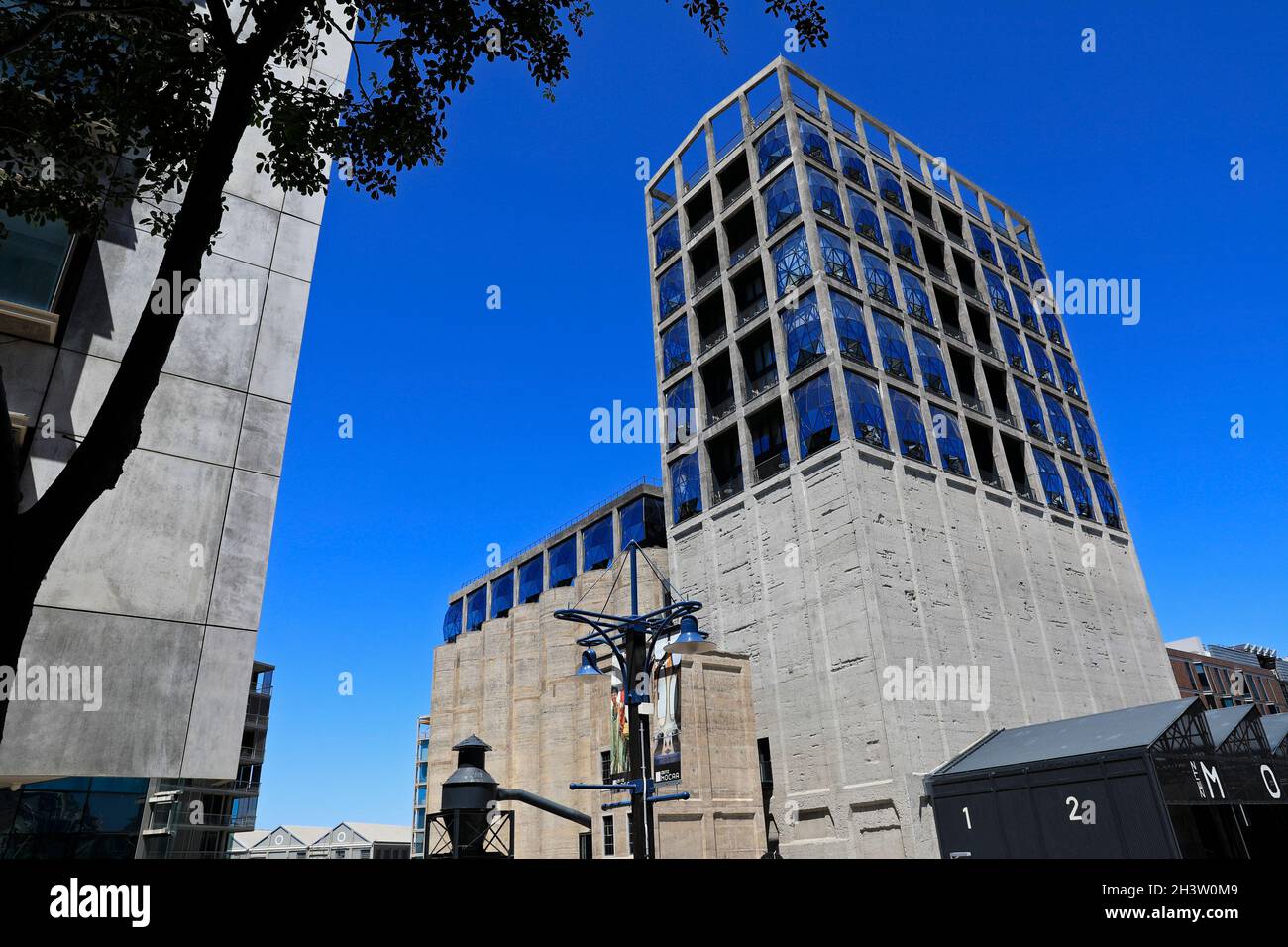 The Zeitz Museum of Contemporary Art Africa building in the V&A Waterfront in Cape Town, South Africa. Stock Photo