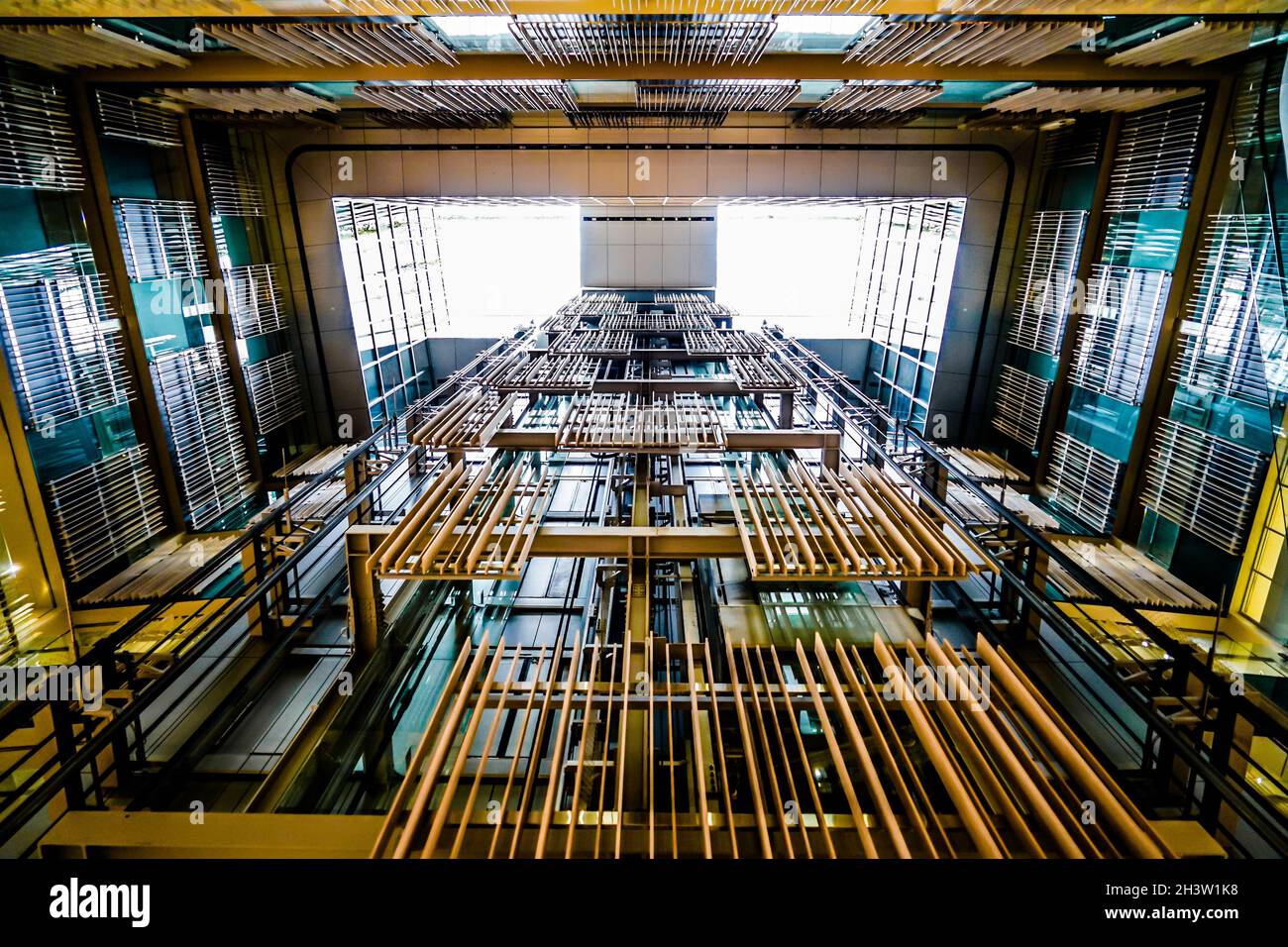 Structure of Toshima Ward Office Stock Photo