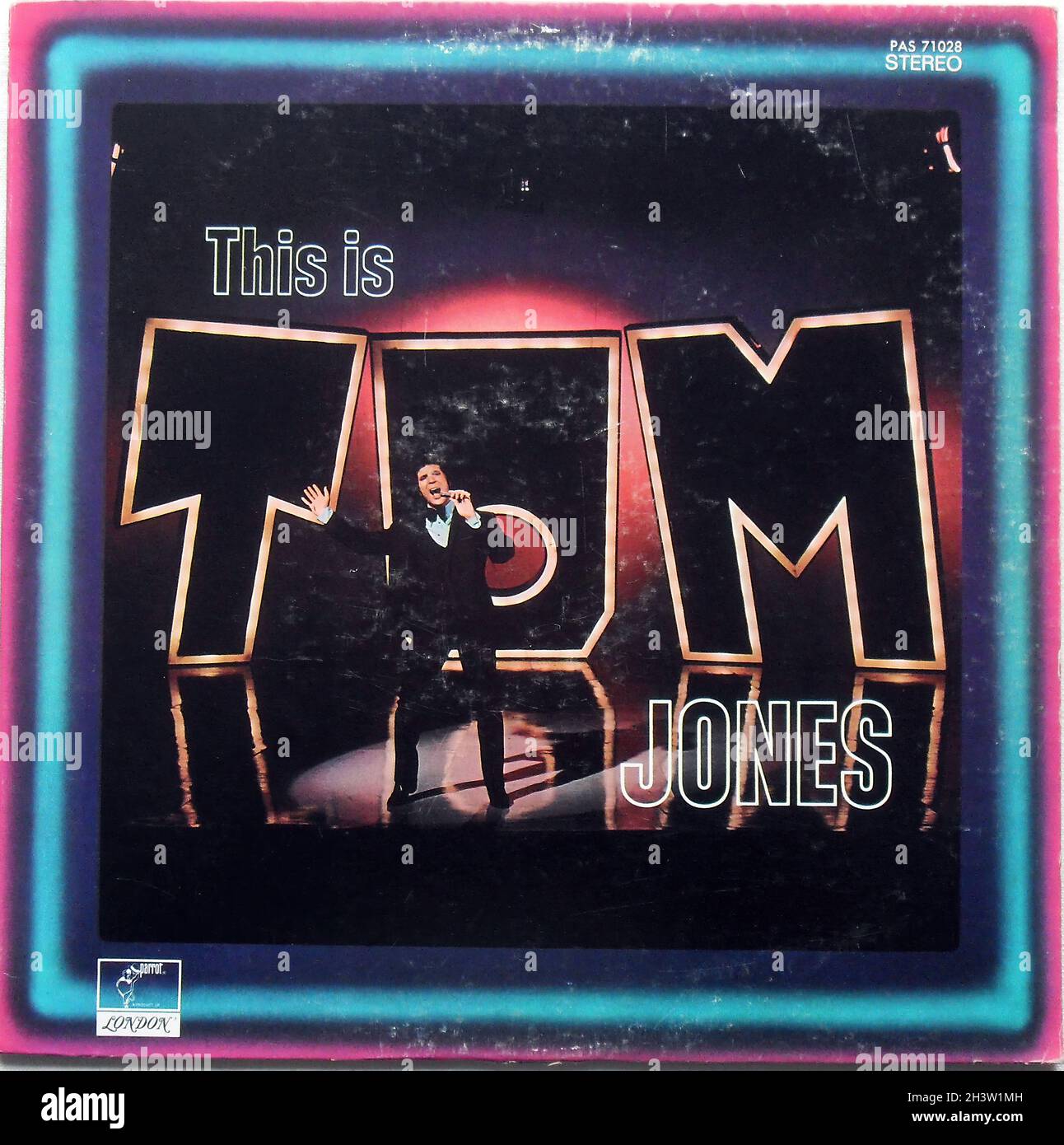 This Is Tom Jones 1960s Lp Record Album Original Vintage Vinyl Stock Photo