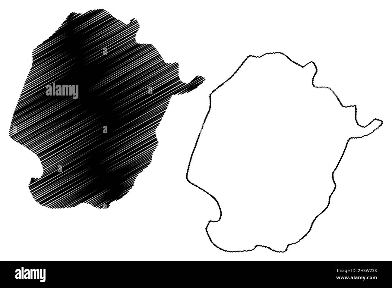 Raipur district (Chhattisgarh State, division, Republic of India) map