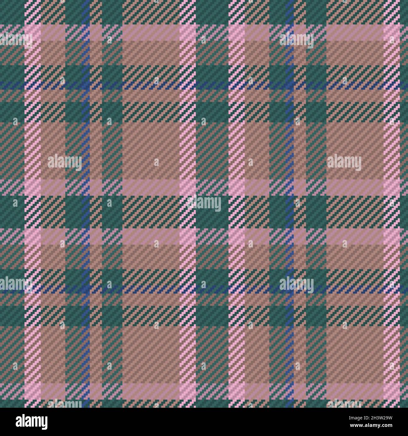 Seamless pattern of scottish tartan plaid. Repeatable background with check fabric texture. Flat vector backdrop of striped textile print. Stock Vector