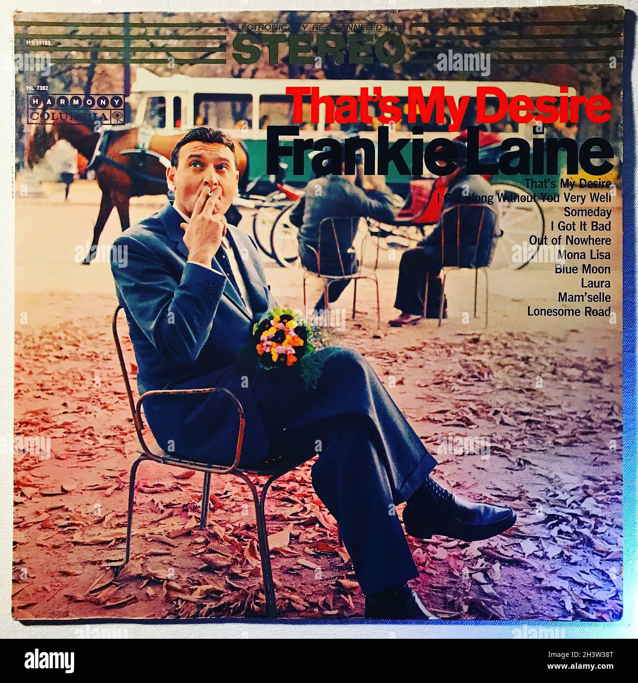1950s  Vintage Vinyl - Frankie Laine - Original Vinyl Record Stock Photo