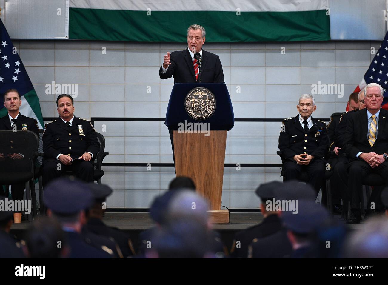 New York, USA. 29th Oct, 2021. New York City Mayor Bill de Blasio