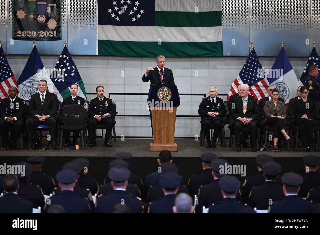 New York, USA. 29th Oct, 2021. New York City Mayor Bill de Blasio
