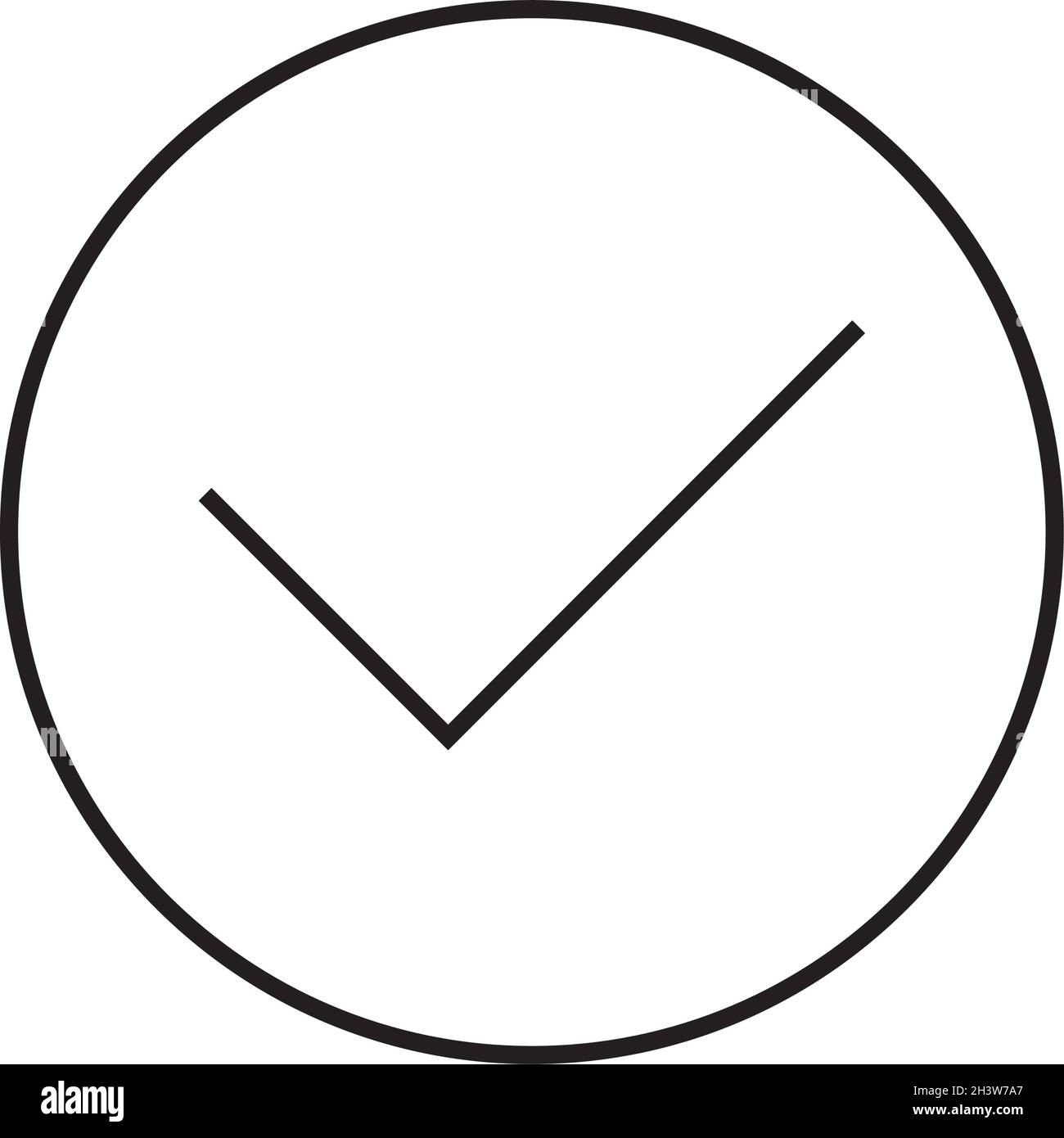 check-mark-in-button-stock-vector-image-art-alamy
