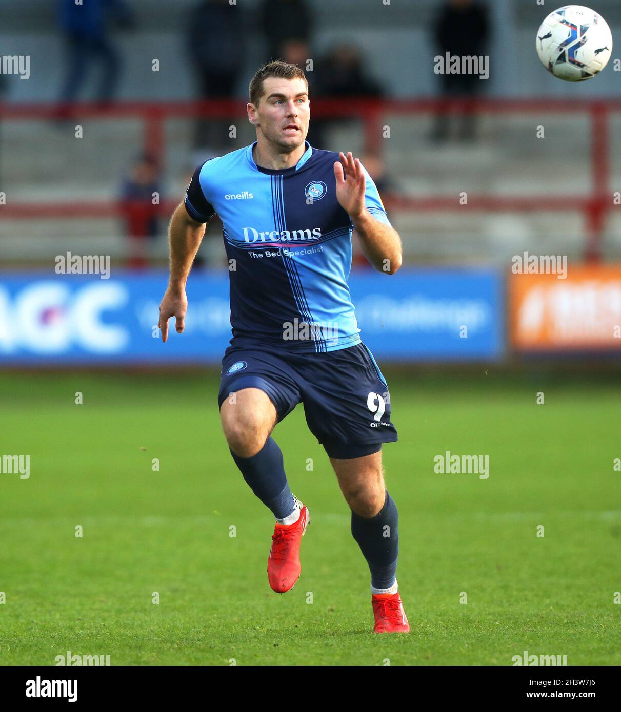 Wycombe Wanderers' Sam Vokes during the Sky Bet League One match at  Highbury Stadium, Fleetwood. Picture date: Saturday October 30, 2021 Stock  Photo - Alamy