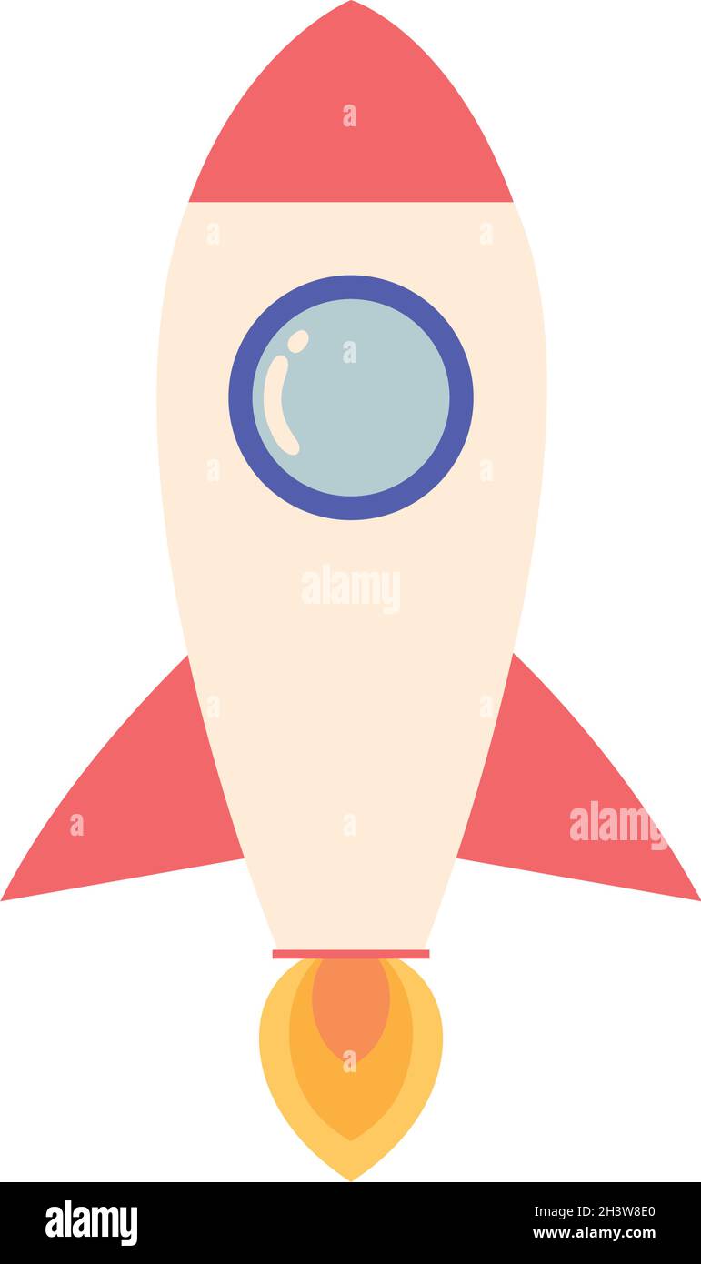 launching spaceship icon Stock Vector