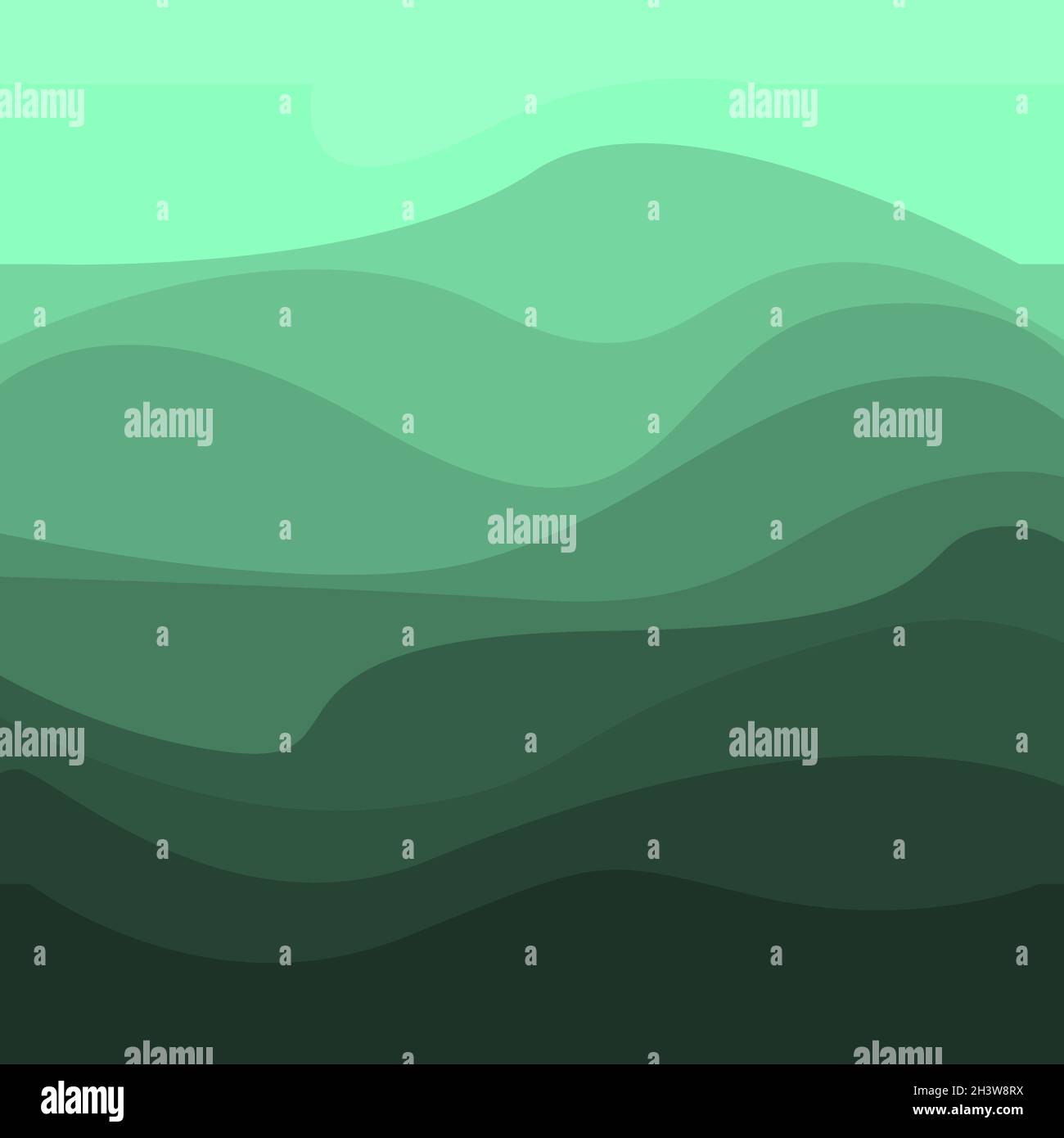 Abstract green background with wavy lines - Vector Stock Photo - Alamy