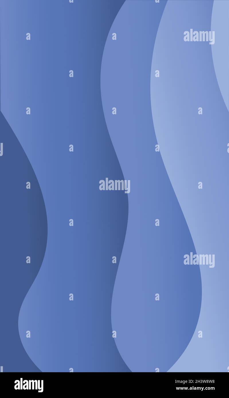 Abstract blue background with wavy lines - Vector Stock Photo - Alamy