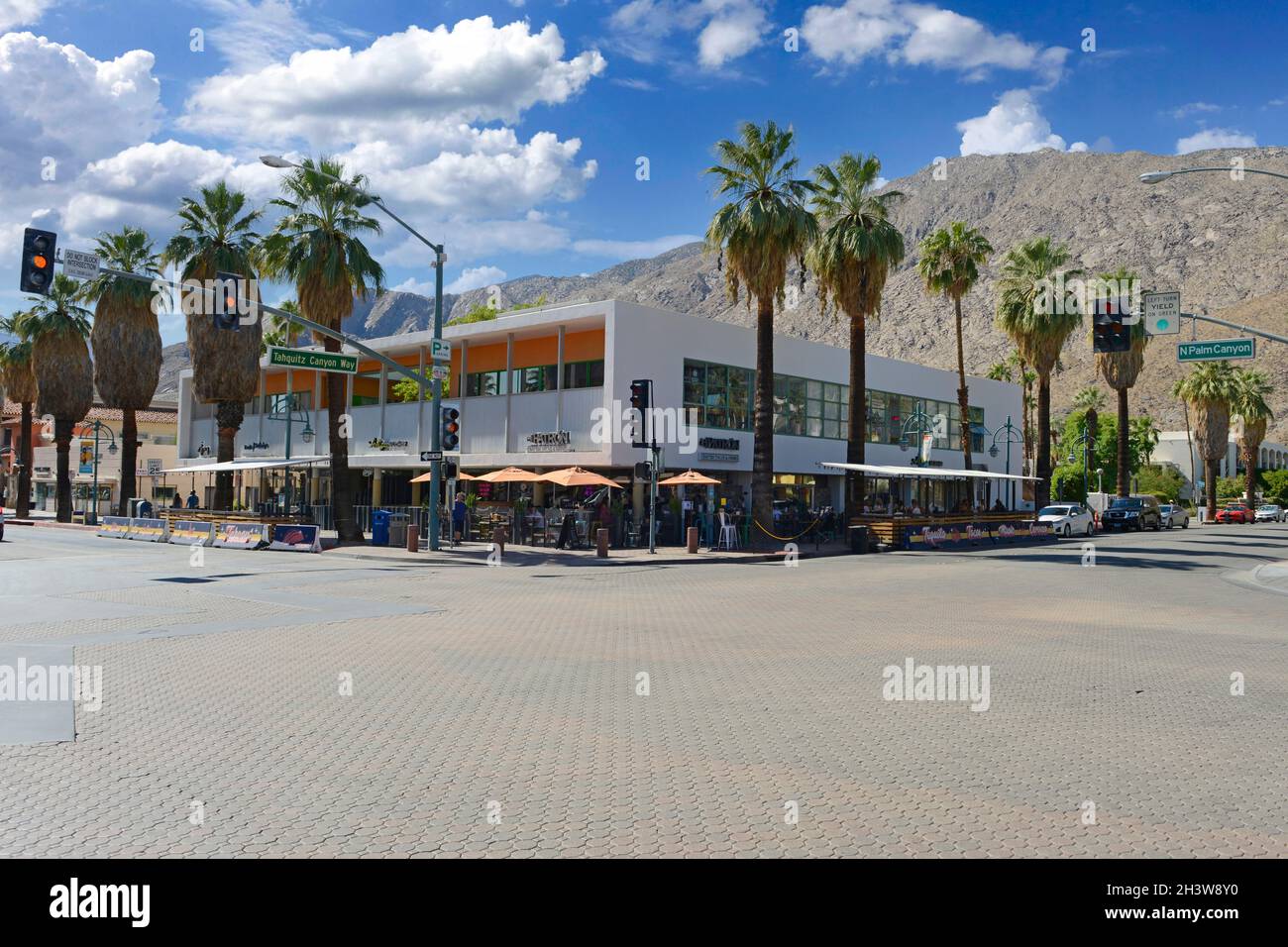 El Patron Crafted Tacos and drinks restaurant on the corner of Tahquitz