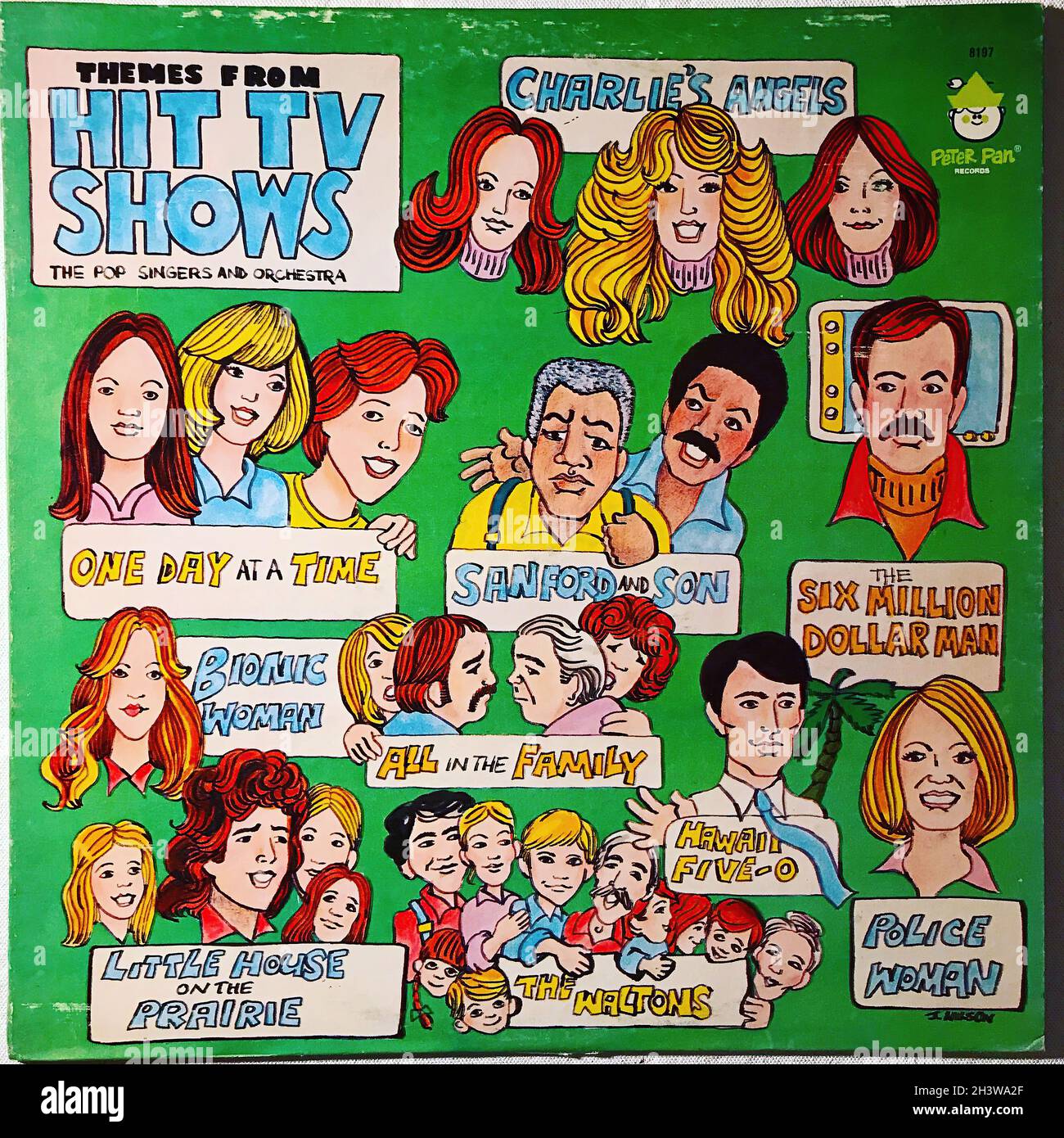 Hit Tv Show Themes (1970s) Original Vinyl Record Stock Photo Alamy