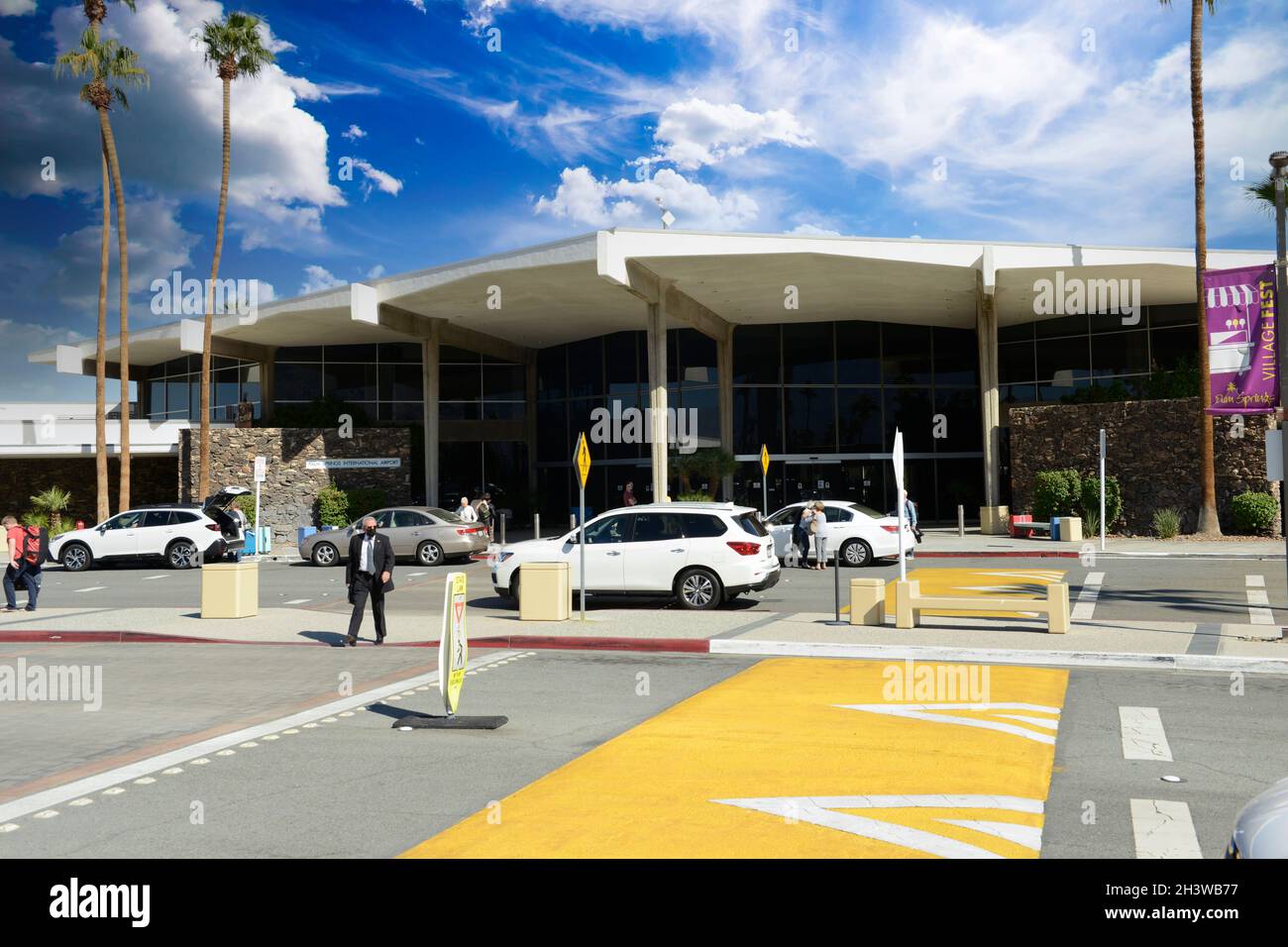 Palm Springs International Airport in California Stock Photo