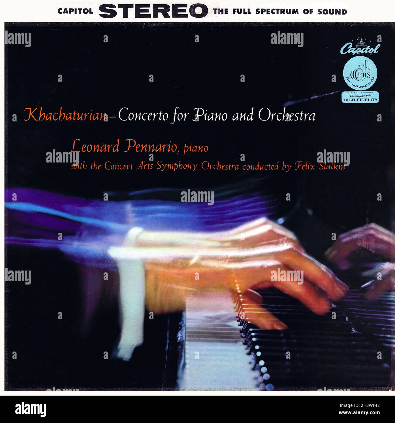 Khachaturian Piano Concerto - Pennario Slatkin Capitol - Classical Music  Vintage Vinyl Record Stock Photo - Alamy