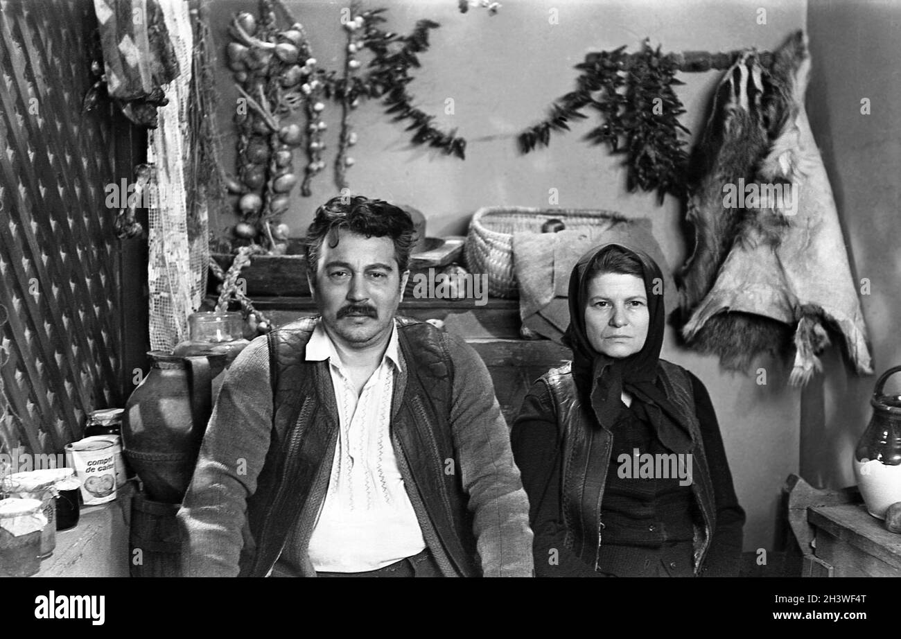 Romanian actors Petrică Gheorghiu & Jana Gorea Stock Photo