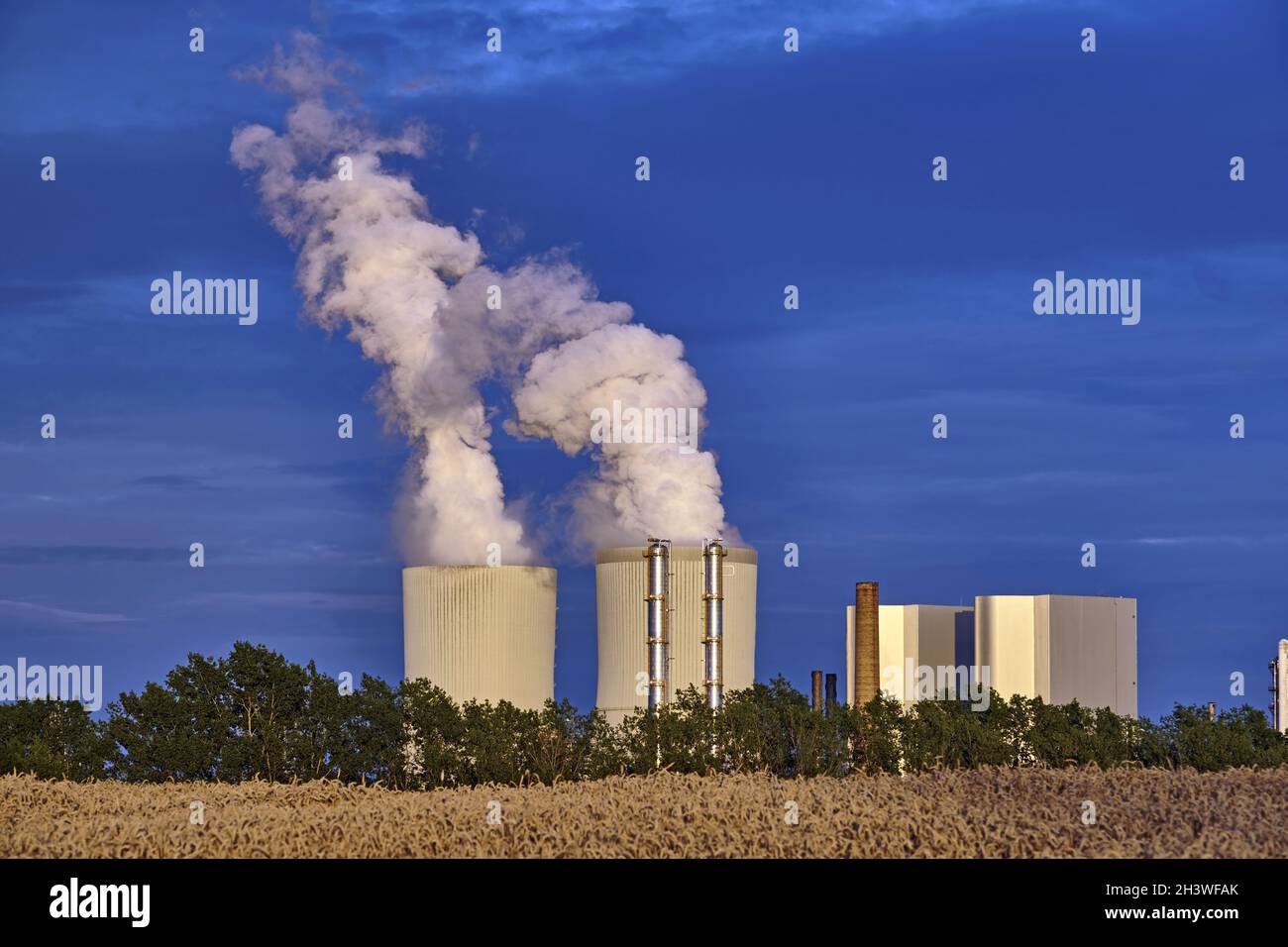 Lippendorf power plant owned by LEAG and EnBW. Stock Photo