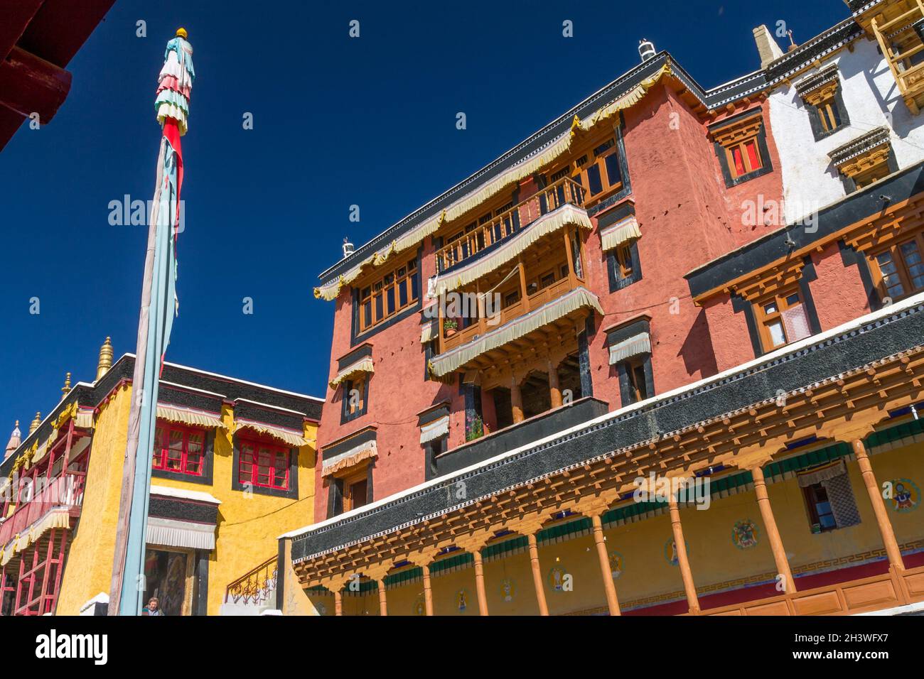 Thikse Monastery, Ladakh Stock Photo