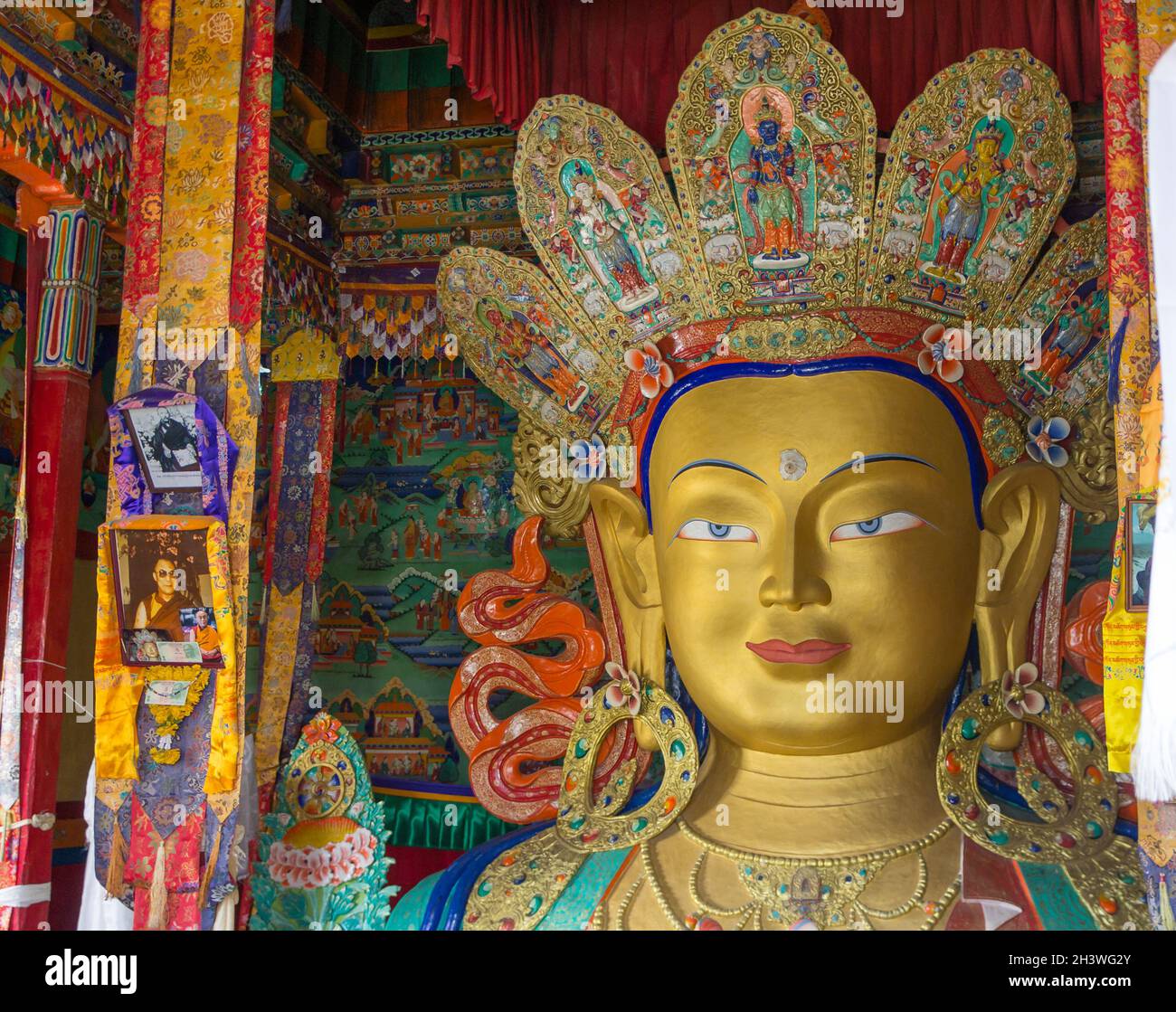 Buddha Maitreya, Ladakh Stock Photo