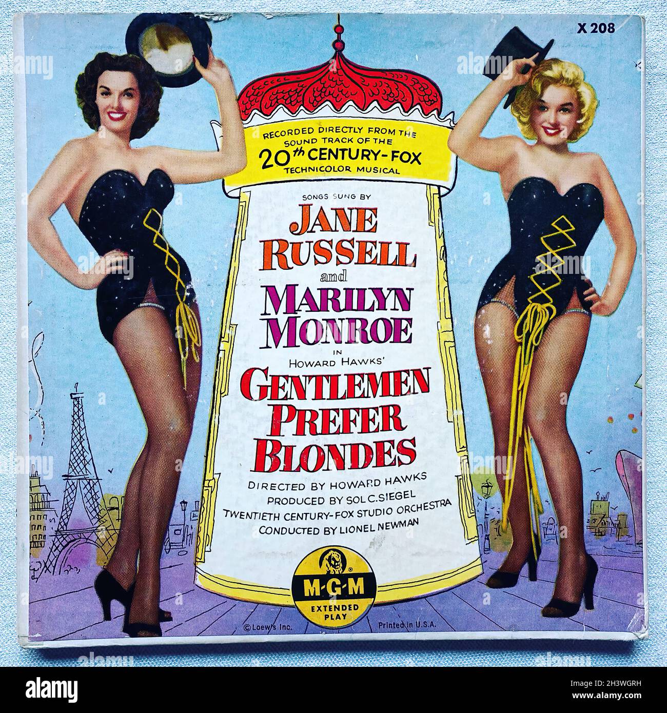 Fine Art Print Gentlemen Prefer Blondes / Marilyn Monroe (Retro Movie)